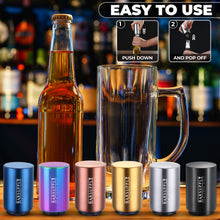 2-Pack Push-Down & Pop-Off Automatic Magnetic Beer Bottle Opener